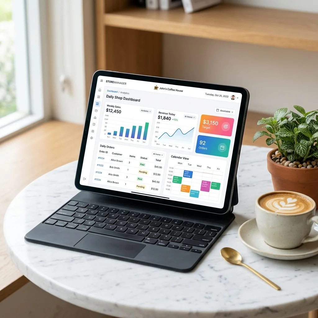 Aperçu back-office manager